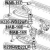 FEBEST NAB-168 Control Arm-/Trailing Arm Bush